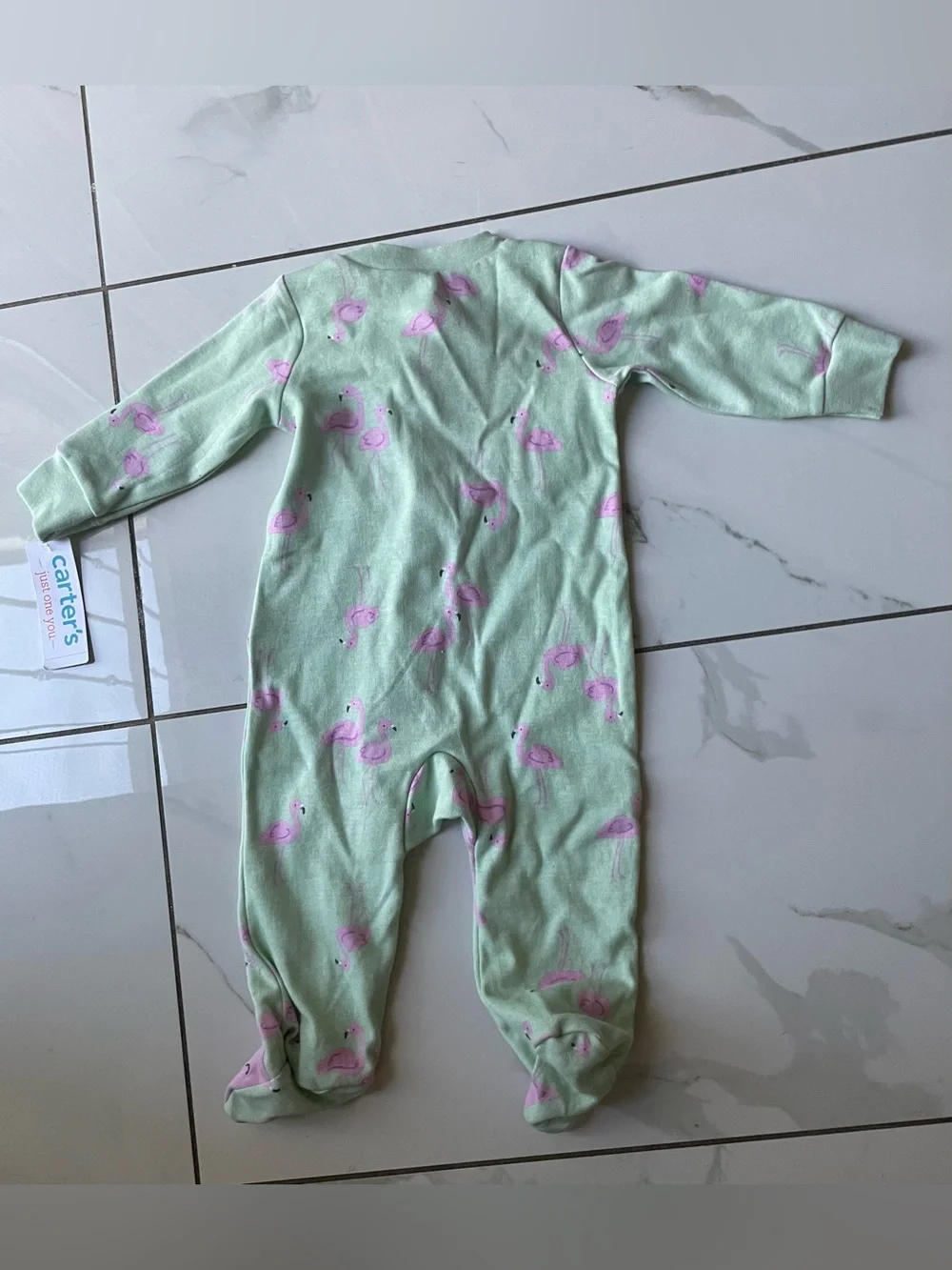 Carter's Lavender & Mint Baby Girl Footed One-Pieces (3-Pack)